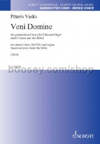 Veni Domine (SATB & Organ Choral Score)